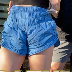 Blue free people shorts